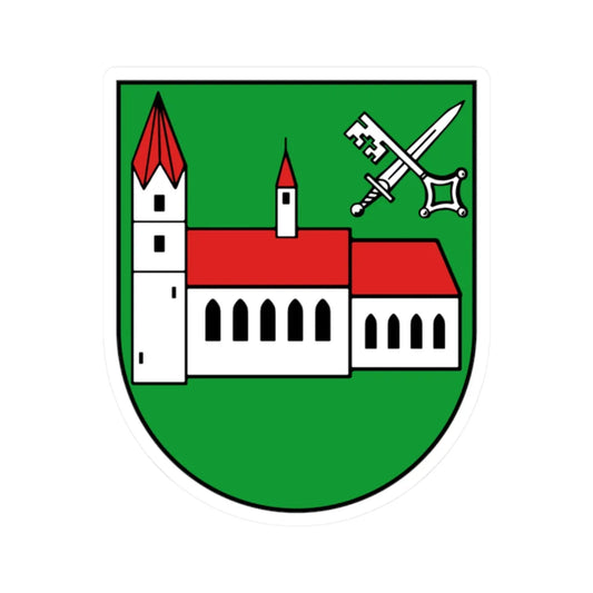 Wappen Regis-Breitingen (Germany) (Coat of Arms) STICKER Vinyl Kiss-Cut Decal 2 Inch White - The Sticker Space