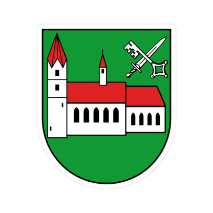 Wappen Regis-Breitingen (Germany) (Coat of Arms) STICKER Vinyl Kiss-Cut Decal 3 Inch White - The Sticker Space