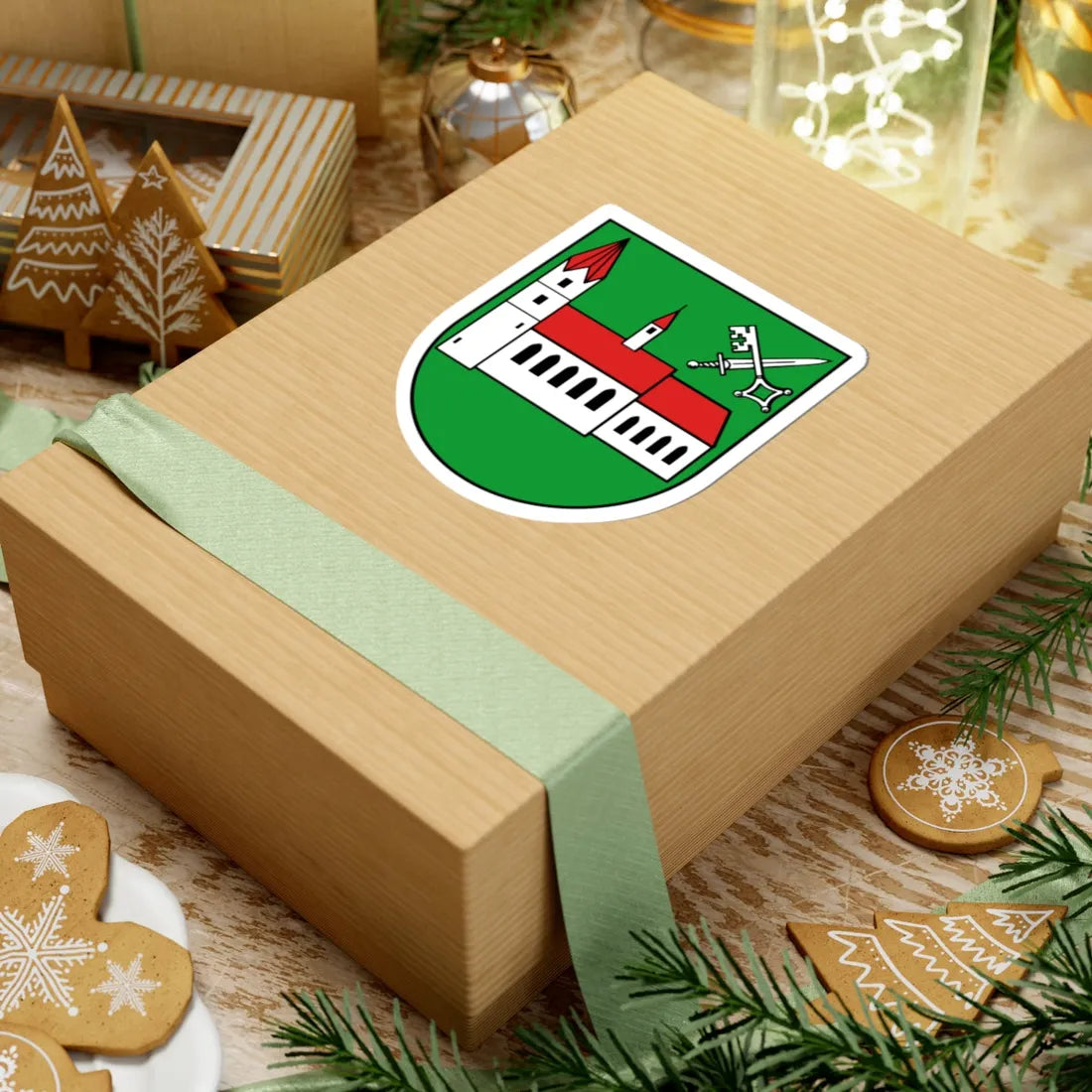 Wappen Regis-Breitingen (Germany) (Coat of Arms) STICKER Vinyl Kiss-Cut Decal - The Sticker Space