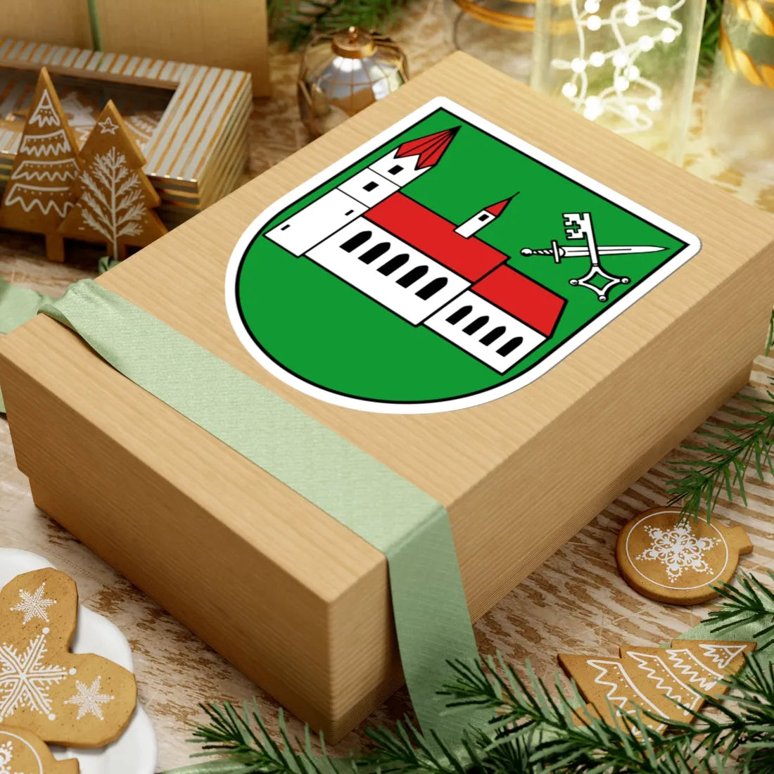 Wappen Regis-Breitingen (Germany) (Coat of Arms) STICKER Vinyl Kiss-Cut Decal - The Sticker Space