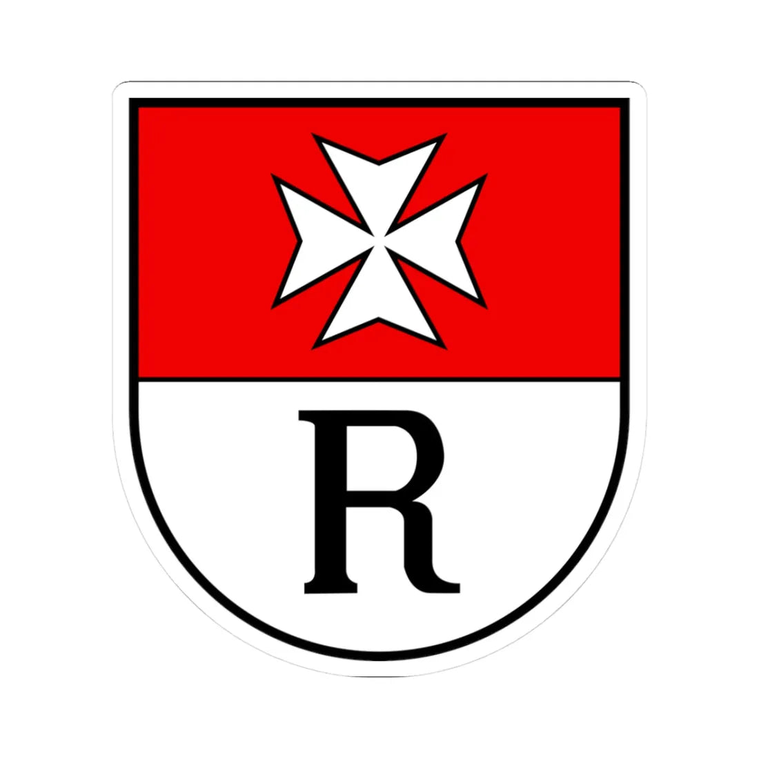 Wappen Reiden (Switzerland) (Coat of Arms) STICKER Vinyl Kiss-Cut Decal 3 Inch White - The Sticker Space