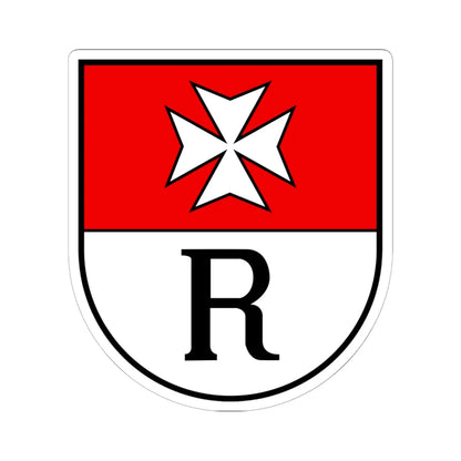 Wappen Reiden (Switzerland) (Coat of Arms) STICKER Vinyl Kiss-Cut Decal 6 Inch White - The Sticker Space