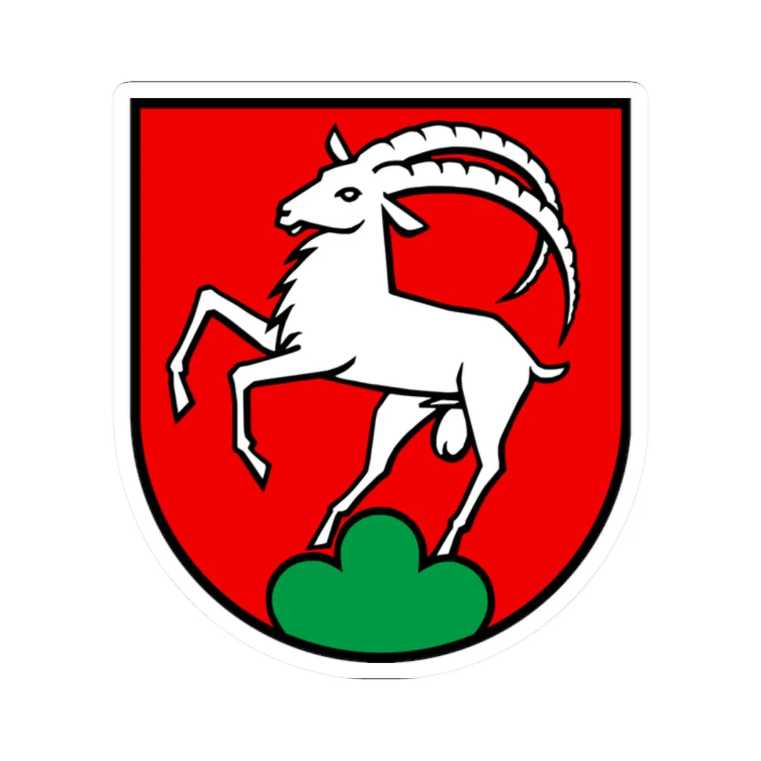 Wappen Remigen AG (Switzerland) (Coat of Arms) STICKER Vinyl Kiss-Cut Decal 2 Inch White - The Sticker Space