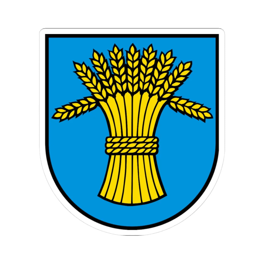 Wappen Rüfenach AG (Switzerland) (Coat of Arms) STICKER Vinyl Kiss-Cut Decal 3 Inch White - The Sticker Space