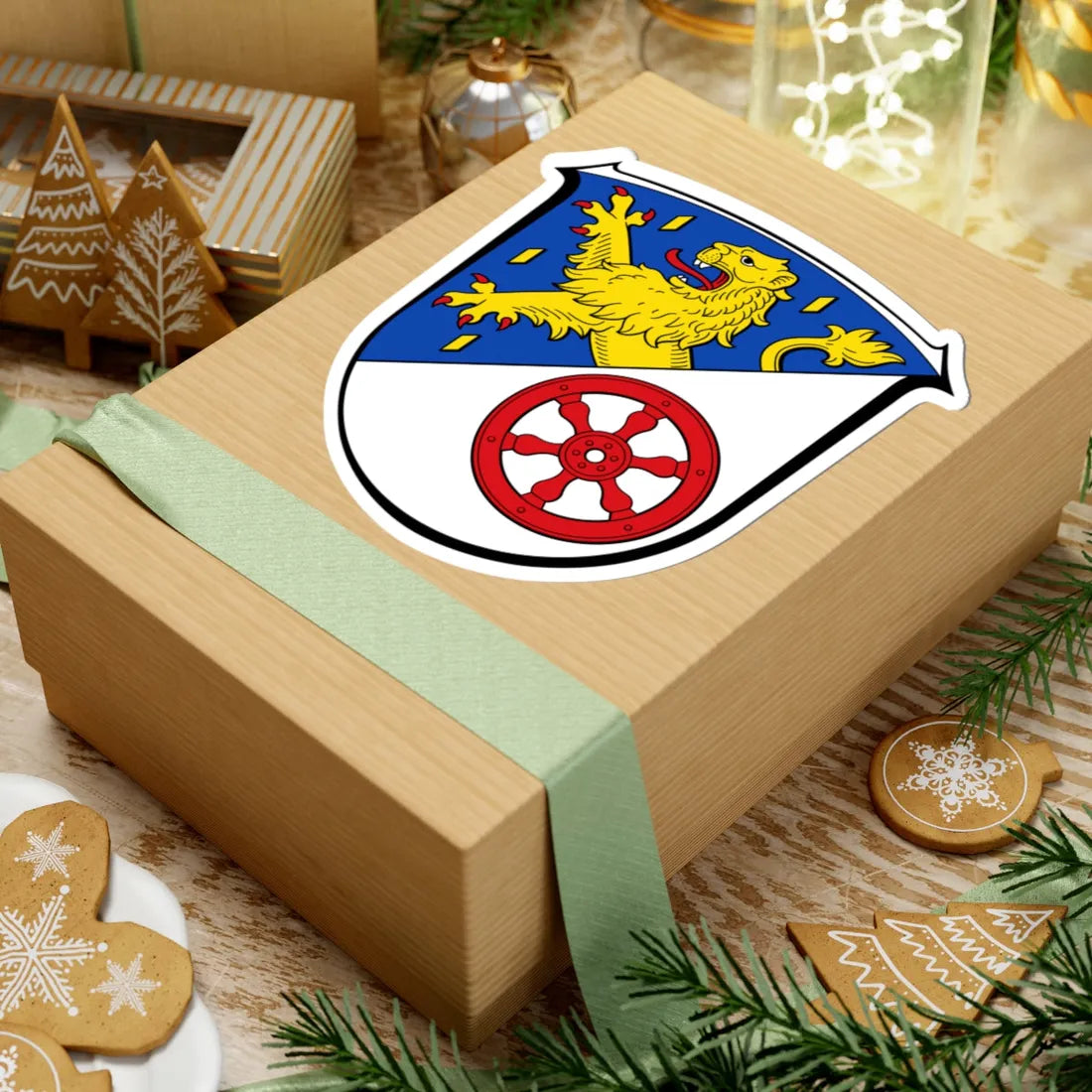 Wappen Rheingau-Taunus-Kreis (Germany) (Coat of Arms) STICKER Vinyl Kiss-Cut Decal - The Sticker Space