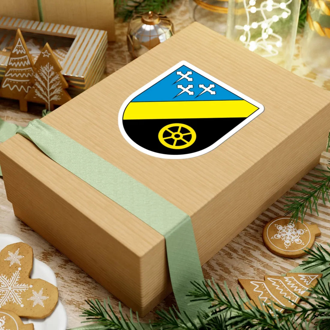 Wappen Riegelsberg (Germany) (Coat of Arms) STICKER Vinyl Kiss-Cut Decal - The Sticker Space