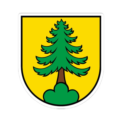 Wappen Riniken AG (Switzerland) (Coat of Arms) STICKER Vinyl Kiss-Cut Decal 4 Inch White - The Sticker Space