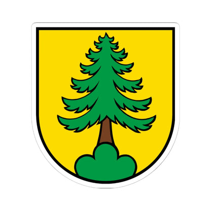 Wappen Riniken AG (Switzerland) (Coat of Arms) STICKER Vinyl Kiss-Cut Decal 6 Inch White - The Sticker Space