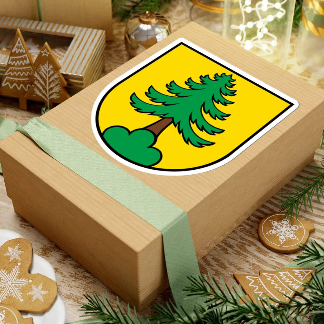 Wappen Riniken AG (Switzerland) (Coat of Arms) STICKER Vinyl Kiss-Cut Decal - The Sticker Space