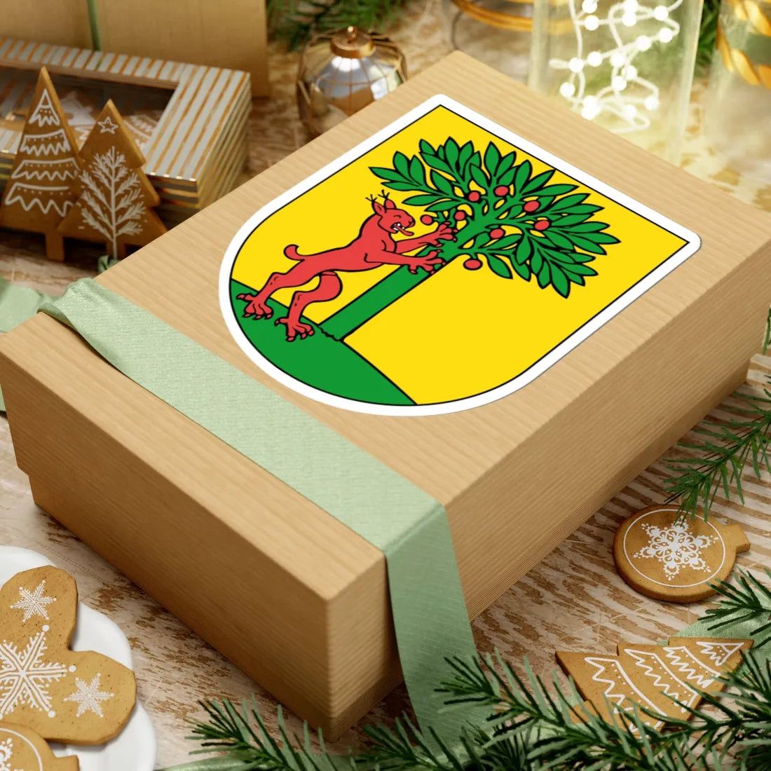 Wappen Risch Rotkreuz (Switzerland) (Coat of Arms) STICKER Vinyl Kiss-Cut Decal - The Sticker Space