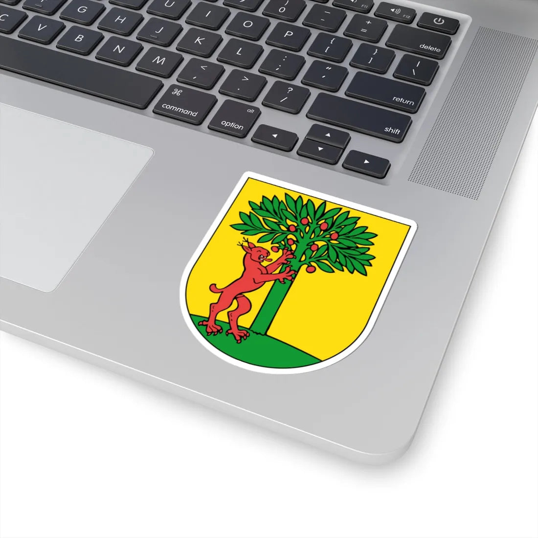 Wappen Risch Rotkreuz (Switzerland) (Coat of Arms) STICKER Vinyl Kiss-Cut Decal - The Sticker Space