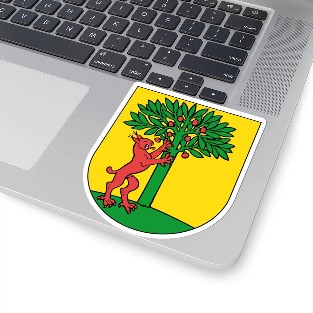 Wappen Risch Rotkreuz (Switzerland) (Coat of Arms) STICKER Vinyl Kiss-Cut Decal - The Sticker Space