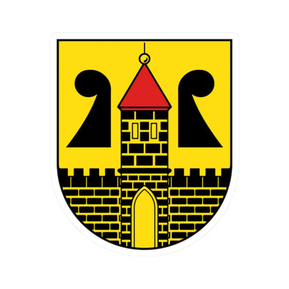 Wappen Rochlitz (Germany) (Coat of Arms) STICKER Vinyl Kiss-Cut Decal 2 Inch White - The Sticker Space