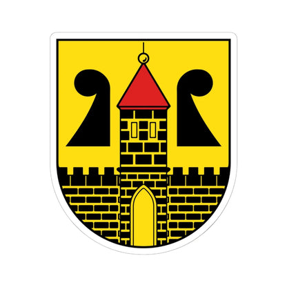 Wappen Rochlitz (Germany) (Coat of Arms) STICKER Vinyl Kiss-Cut Decal 6 Inch White - The Sticker Space