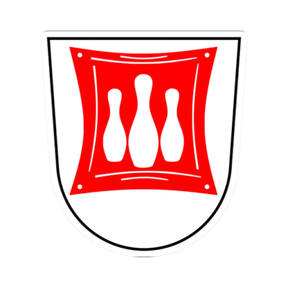 Wappen Rodewisch (Germany) (Coat of Arms) STICKER Vinyl Kiss-Cut Decal 2 Inch White - The Sticker Space