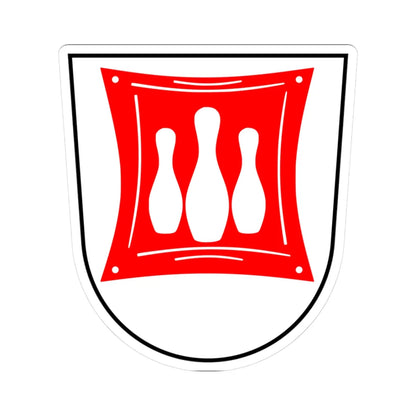 Wappen Rodewisch (Germany) (Coat of Arms) STICKER Vinyl Kiss-Cut Decal 3 Inch White - The Sticker Space