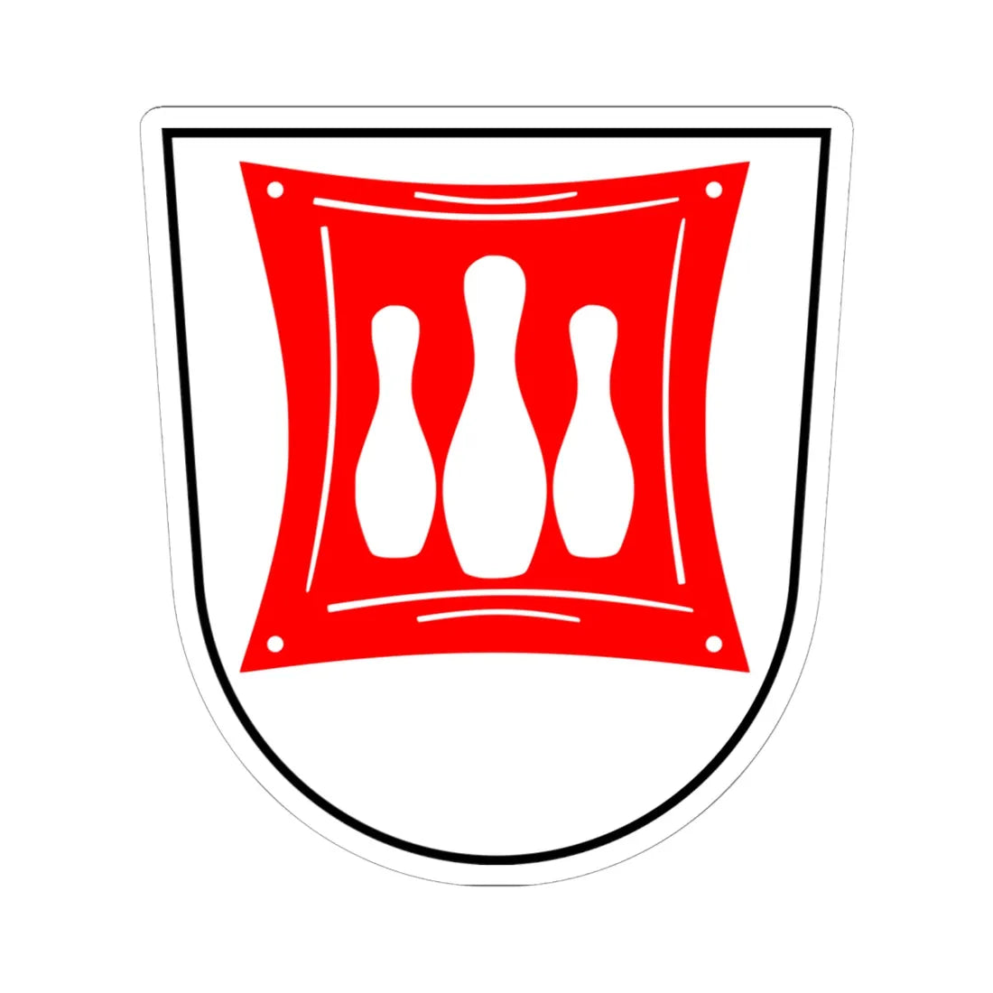 Wappen Rodewisch (Germany) (Coat of Arms) STICKER Vinyl Kiss-Cut Decal 6 Inch White - The Sticker Space