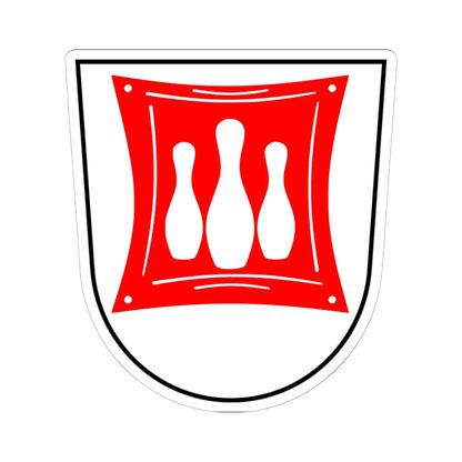 Wappen Rodewisch (Germany) (Coat of Arms) STICKER Vinyl Kiss-Cut Decal 6 Inch White - The Sticker Space