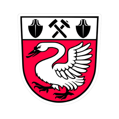 Wappen Roecknitz (Germany) (Coat of Arms) STICKER Vinyl Kiss-Cut Decal 3 Inch White - The Sticker Space