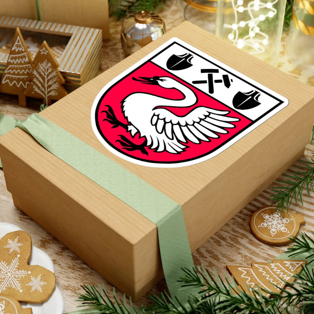 Wappen Roecknitz (Germany) (Coat of Arms) STICKER Vinyl Kiss-Cut Decal - The Sticker Space