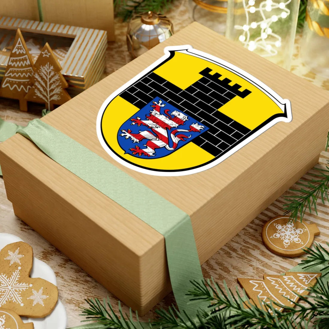 Wappen Romrod (Germany) (Coat of Arms) STICKER Vinyl Kiss-Cut Decal - The Sticker Space