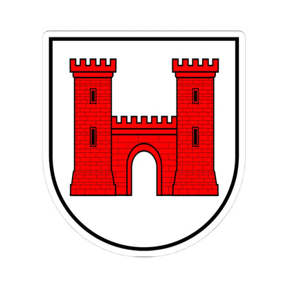 Wappen Rothenburg alt (Switzerland) (Coat of Arms) STICKER Vinyl Kiss-Cut Decal 4 Inch White - The Sticker Space