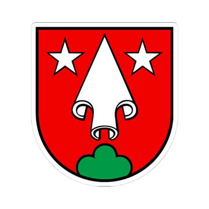 Wappen Rothrist AG (Switzerland) (Coat of Arms) STICKER Vinyl Kiss-Cut Decal 4 Inch White - The Sticker Space