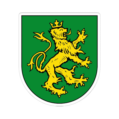 Wappen Rudolstadt (Germany) (Coat of Arms) STICKER Vinyl Kiss-Cut Decal 6 Inch White - The Sticker Space