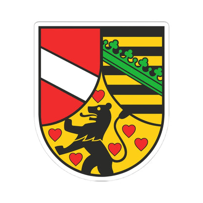 Wappen Saale-Holzland-Kreis (Germany) (Coat of Arms) STICKER Vinyl Kiss-Cut Decal 4 Inch White - The Sticker Space
