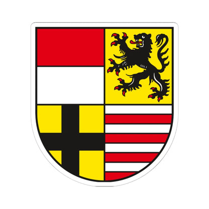 Wappen Saalekreis (Germany) (Coat of Arms) STICKER Vinyl Kiss-Cut Decal 6 Inch White - The Sticker Space