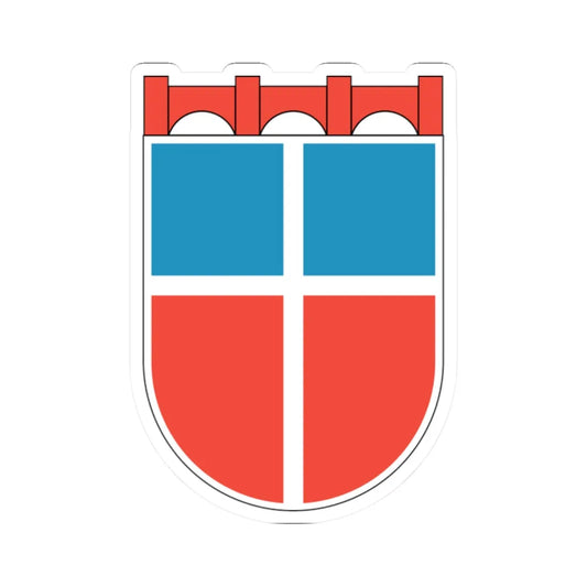 Wappen Saarland 1948 (Germany) (Coat of Arms) STICKER Vinyl Kiss-Cut Decal 2 Inch White - The Sticker Space