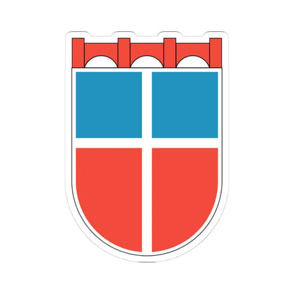 Wappen Saarland 1948 (Germany) (Coat of Arms) STICKER Vinyl Kiss-Cut Decal 4 Inch White - The Sticker Space