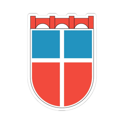 Wappen Saarland 1948 (Germany) (Coat of Arms) STICKER Vinyl Kiss-Cut Decal 6 Inch White - The Sticker Space