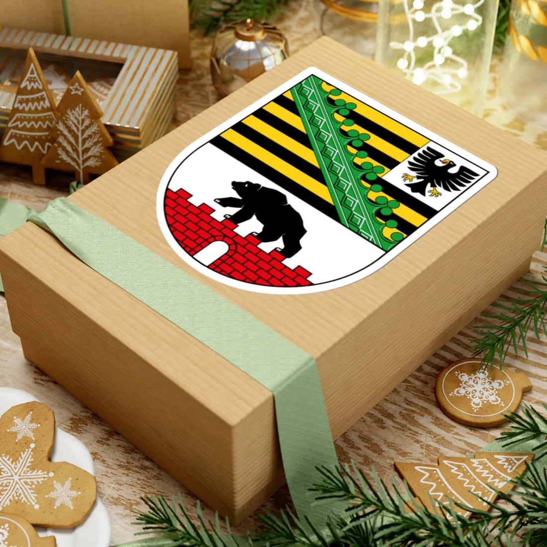 Wappen Sachsen-Anhalt (Germany) (Coat of Arms) STICKER Vinyl Kiss-Cut Decal - The Sticker Space