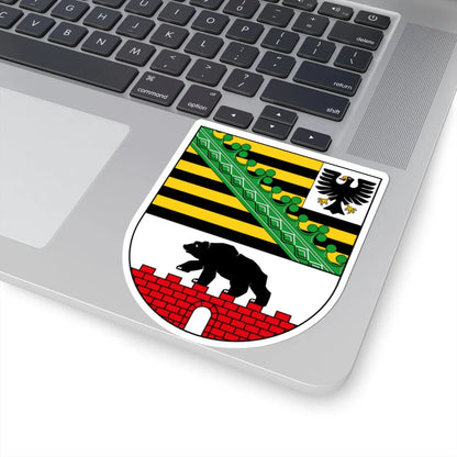 Wappen Sachsen-Anhalt (Germany) (Coat of Arms) STICKER Vinyl Kiss-Cut Decal - The Sticker Space