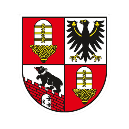 Wappen Salzlandkreis (Germany) (Coat of Arms) STICKER Vinyl Kiss-Cut Decal 2 Inch White - The Sticker Space