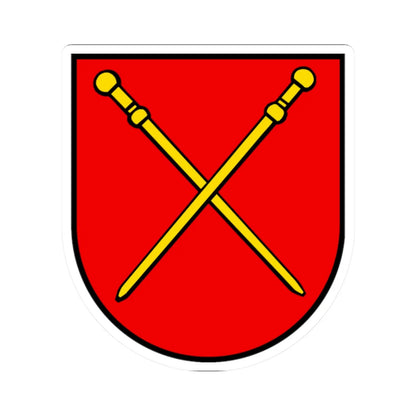 Wappen Sarmenstorf AG (Switzerland) (Coat of Arms) STICKER Vinyl Kiss-Cut Decal 2 Inch White - The Sticker Space