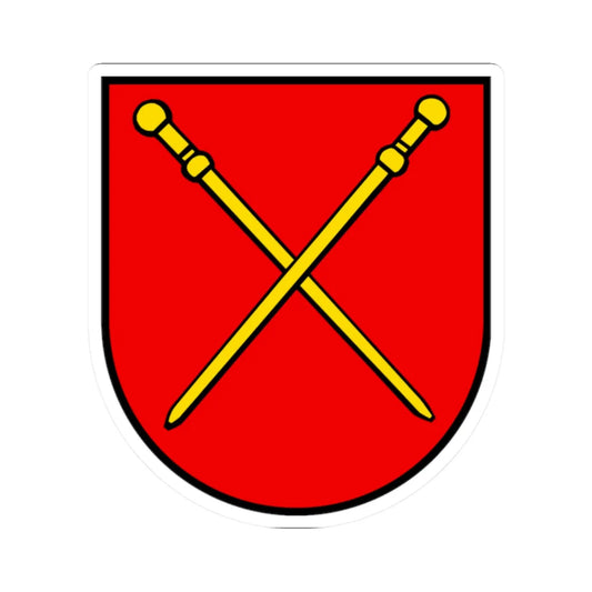 Wappen Sarmenstorf AG (Switzerland) (Coat of Arms) STICKER Vinyl Kiss-Cut Decal 2 Inch White - The Sticker Space