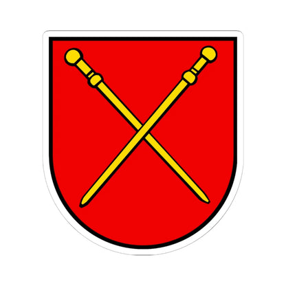 Wappen Sarmenstorf AG (Switzerland) (Coat of Arms) STICKER Vinyl Kiss-Cut Decal 6 Inch White - The Sticker Space