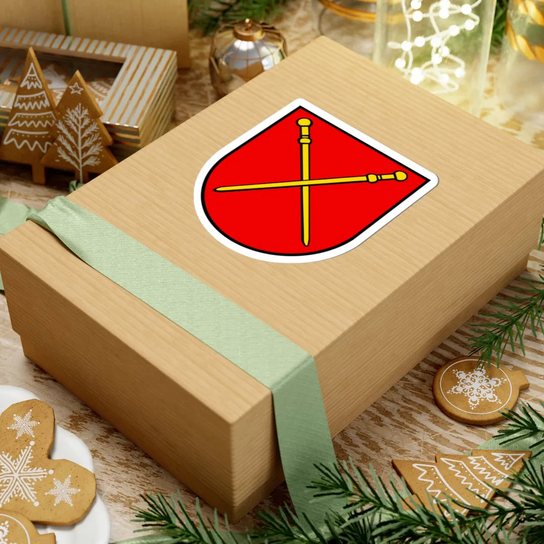 Wappen Sarmenstorf AG (Switzerland) (Coat of Arms) STICKER Vinyl Kiss-Cut Decal - The Sticker Space