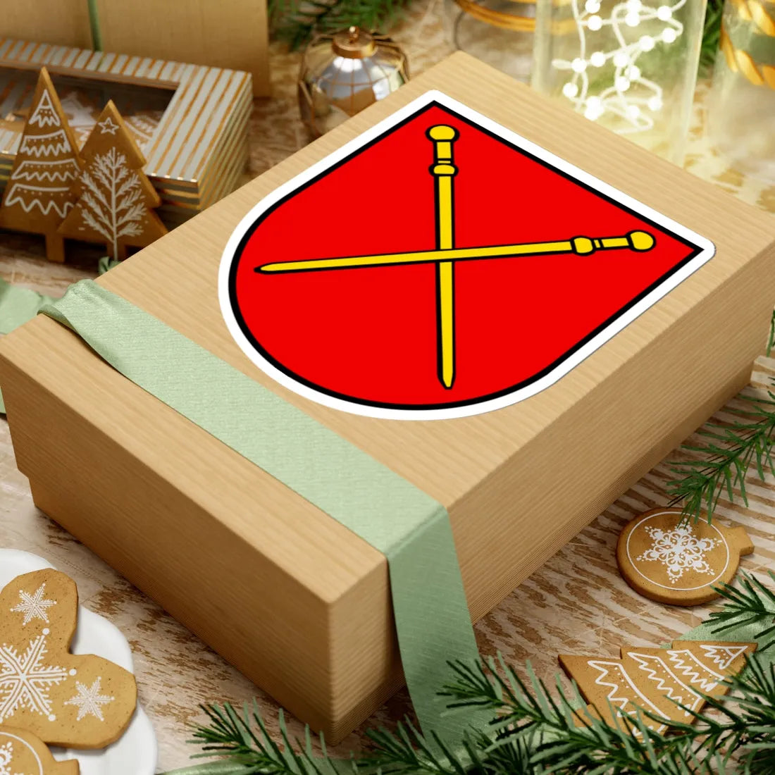 Wappen Sarmenstorf AG (Switzerland) (Coat of Arms) STICKER Vinyl Kiss-Cut Decal - The Sticker Space