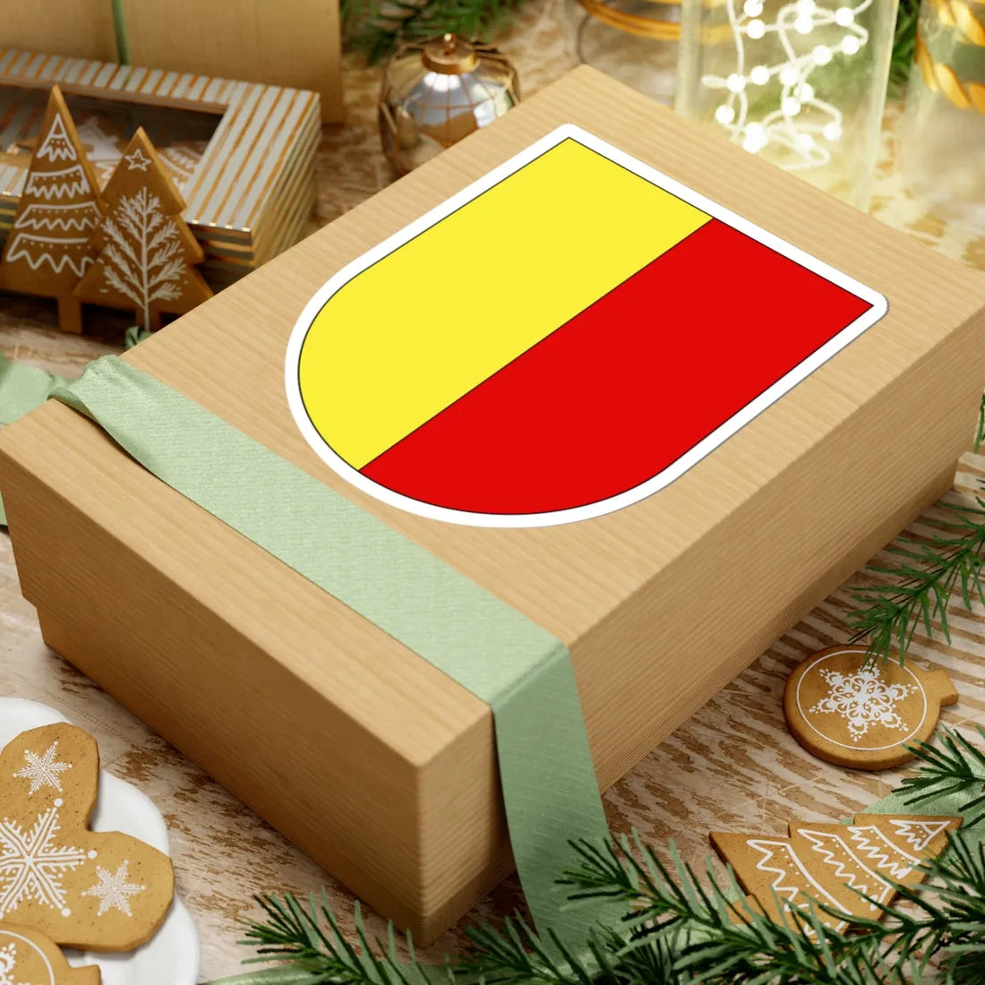 Wappen Sax (Switzerland) (Coat of Arms) STICKER Vinyl Kiss-Cut Decal - The Sticker Space