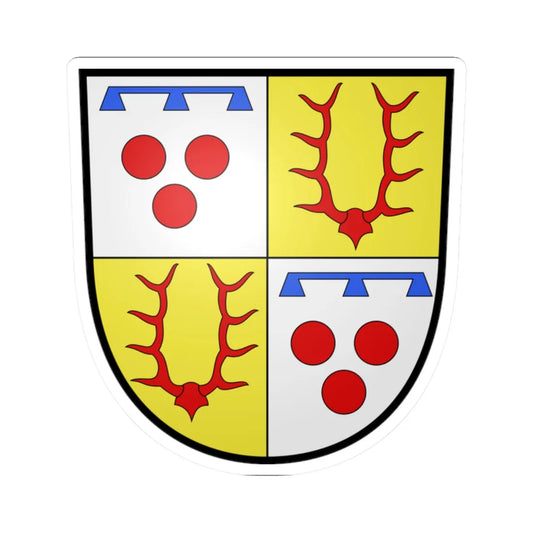 Wappen Schaesberg (Oman) (Coat of Arms) STICKER Vinyl Kiss-Cut Decal 2 Inch White - The Sticker Space