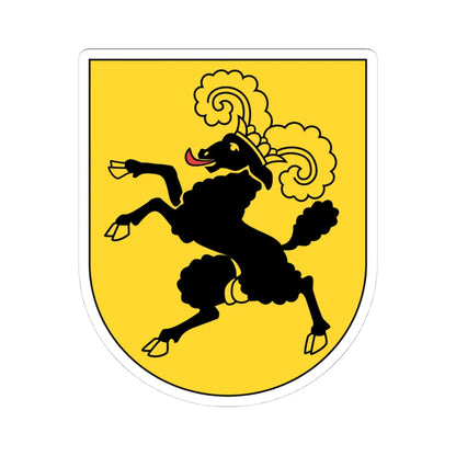 Wappen Schaffhausen matt (Switzerland) (Coat of Arms) STICKER Vinyl Kiss-Cut Decal 4 Inch White - The Sticker Space