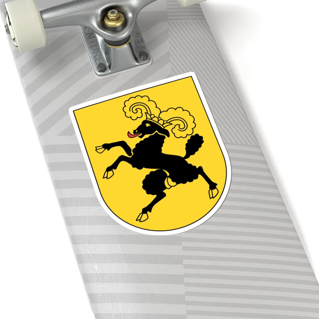 Wappen Schaffhausen matt (Switzerland) (Coat of Arms) STICKER Vinyl Kiss-Cut Decal - The Sticker Space