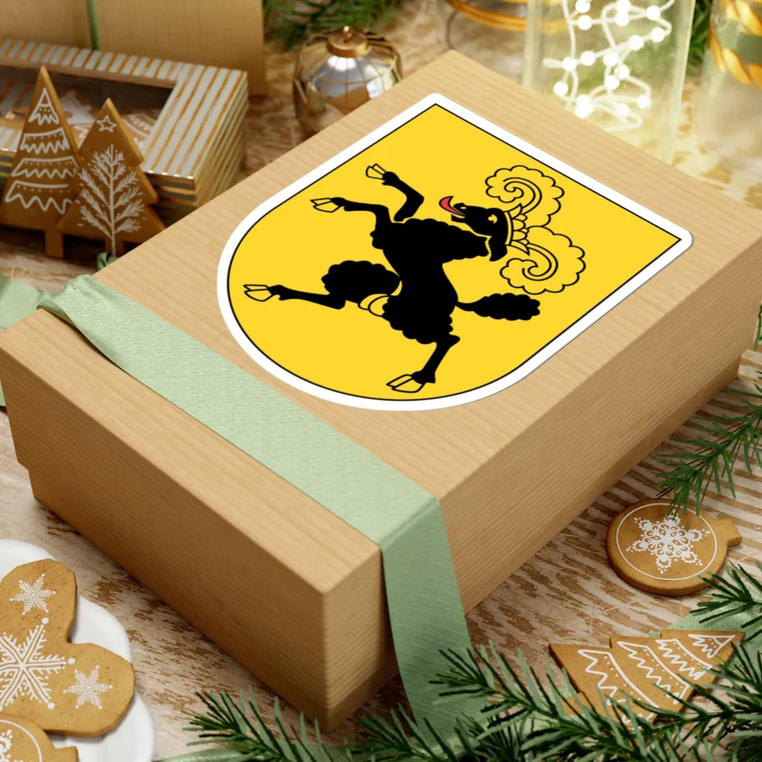 Wappen Schaffhausen matt (Switzerland) (Coat of Arms) STICKER Vinyl Kiss-Cut Decal - The Sticker Space