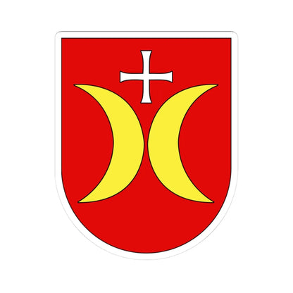 Wappen Schmerikon (Switzerland) (Coat of Arms) STICKER Vinyl Kiss-Cut Decal 3 Inch White - The Sticker Space