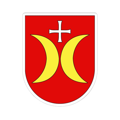 Wappen Schmerikon (Switzerland) (Coat of Arms) STICKER Vinyl Kiss-Cut Decal 6 Inch White - The Sticker Space