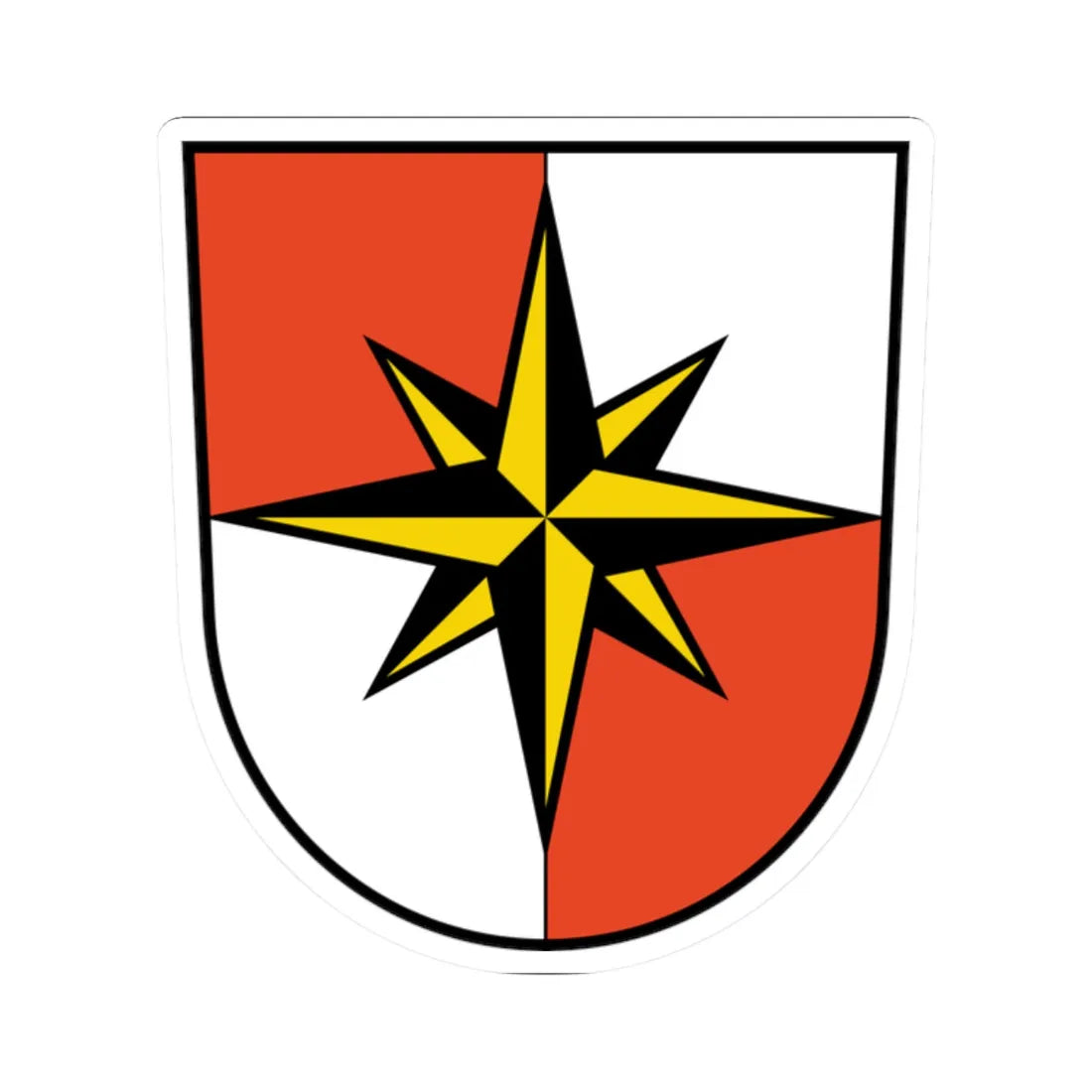 Wappen Schönefeld Schönefeld (Germany) (Coat of Arms) STICKER Vinyl Kiss-Cut Decal 2 Inch White - The Sticker Space