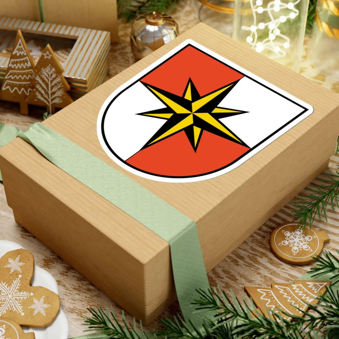 Wappen Schönefeld Schönefeld (Germany) (Coat of Arms) STICKER Vinyl Kiss-Cut Decal - The Sticker Space